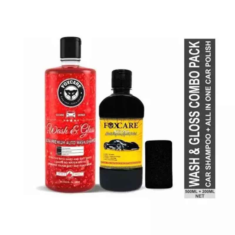 Foxcare Liquid Cars & Bikes 700 Ml Car Washing Cleaner (Pack of 3)