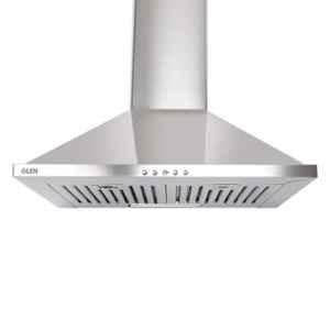 Glen 6050 Junior 60cm 750m /h Silver Pyramid Kitchen Chimney