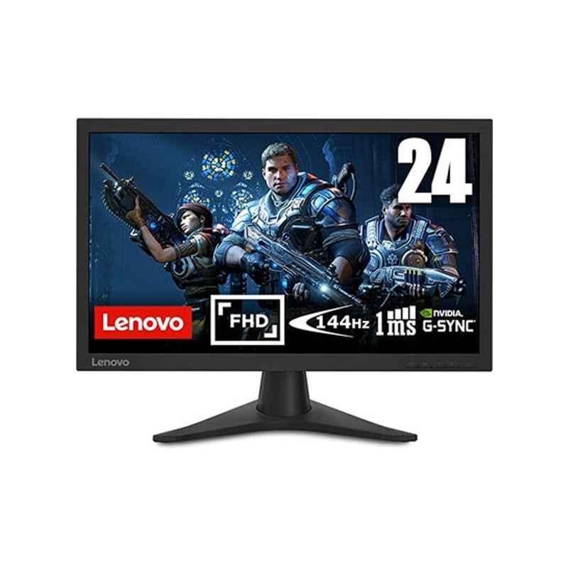 Lenovo 23.6 inch Raven Black Gaming Monitor, 65FDGAC2UK