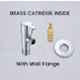 ZAP Brass Chrome Finish Angle Cock Valve for Bathroom & Kitchen with Wall Flange