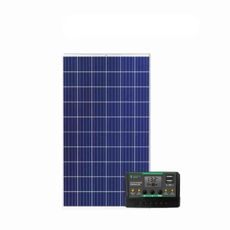 ZunSolar Carat 24 ZR 165W 12V Polycrystalline Solar Panel with ZS20 PWM 20A Solar Charge Controller
