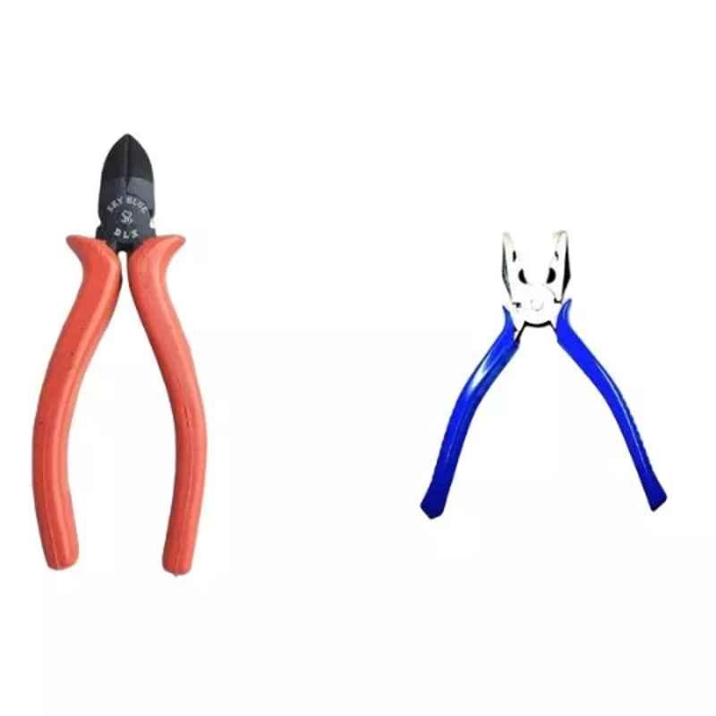 Sky Blue 2 Pcs 7.8 inch Lineman Plier Combo, SBE_PLIER_0758