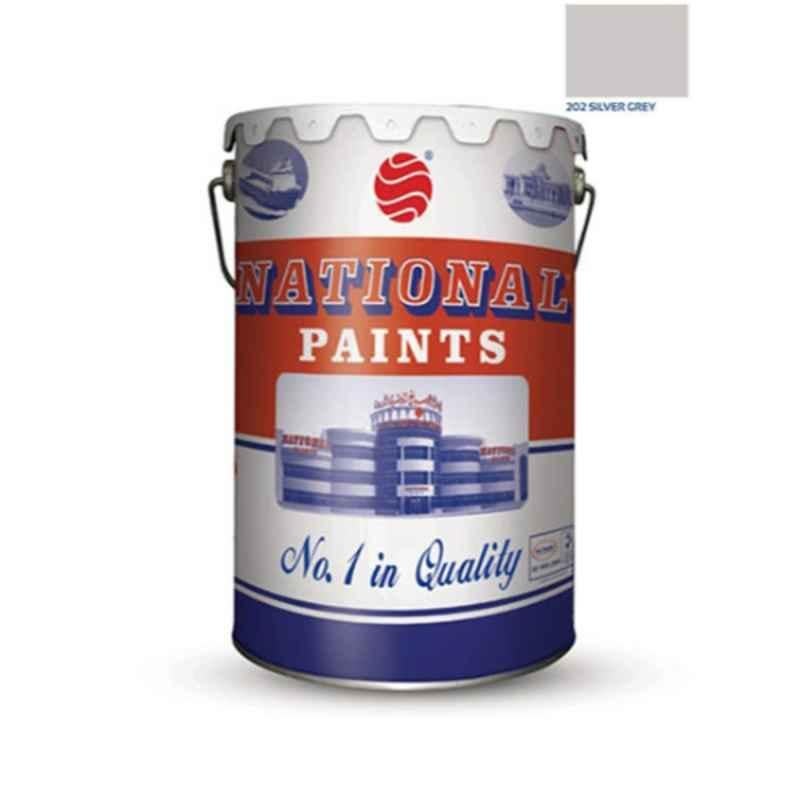 National Paints 3.6L Silver/Grey Water Based Wall Paint, NP-202-3.6