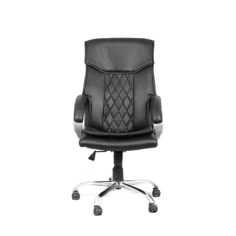 High Living Saga Black Leatherette High Back Office Chair (Pack of 2)