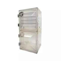 Clear & Sure Microscope Slide Box for 6 Slide Storage Plastic Box (Pack of 5)