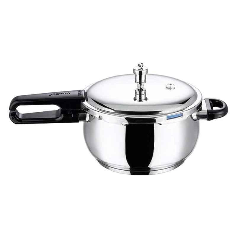 Buy Vinod Splendid Plus 5.5L 18 8 Stainless Steel Induction Friendly Outer Lid Pressure Cooker PR55SPLH Online At Best Price On Moglix