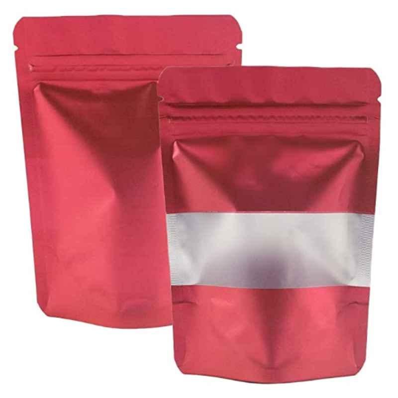 Buy Deera 180x260mm Polyester Red Ziplock Standee Pouch Pack of