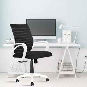 Rose Elite Mesh White & Black Medium Back Ergonomic Chair