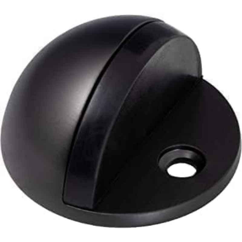Robustline Black Half Round Floor Door Stopper (Pack of 5)