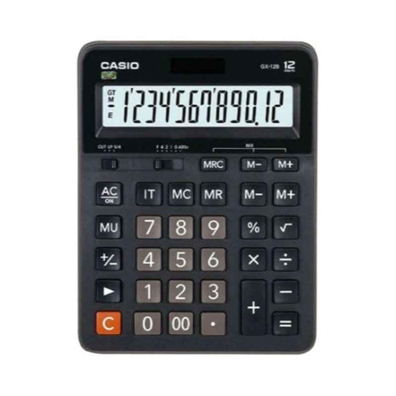 Casio GX-12B 207.5x159x34.3mm Black Desktop Calculator