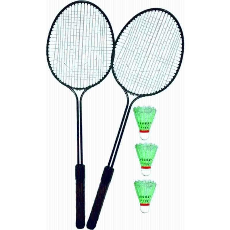 STYRKR Iron Multicolour Flex Combo-8 (2 Badminton Rackets, 3 Plastic Shuttlecock) Badminton Kit