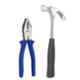 Real stf 2 Pcs 8 inch Cutting Plier & 3/4lb Claw Hammer Steel Shaft Multi Hand Tool Kit