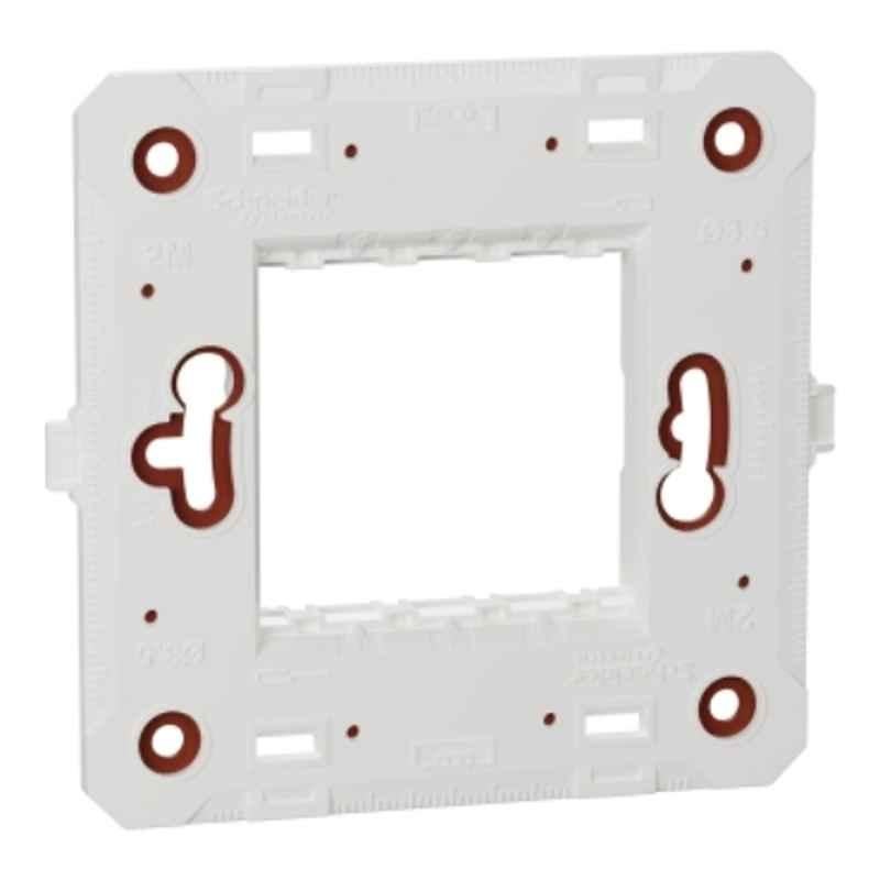 Schneider Electric Unica Pure 2 Module White Fixing Frame, UNPGP2M