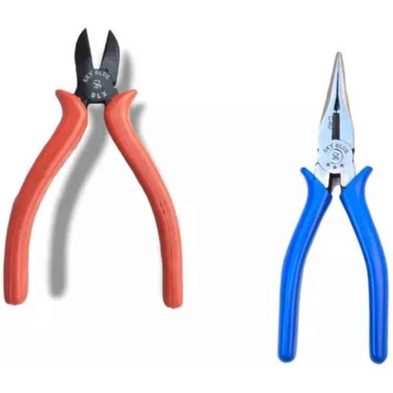 Sky Blue 2 Pcs 7.8 inch Groove Plier Combo, SBE_PLIER_COMBO_MOD_00707
