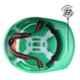 Allen Cooper Green Polymer Ratchet Type Safety Helmet with Chin Strap, SH721-G (Pack of 10)
