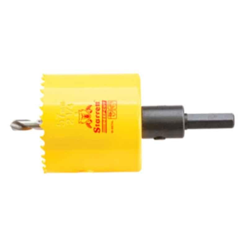 Starrett Deep Cut 57mm Yellow Bi Metal Hole Saw with Arbor, ADCH0214