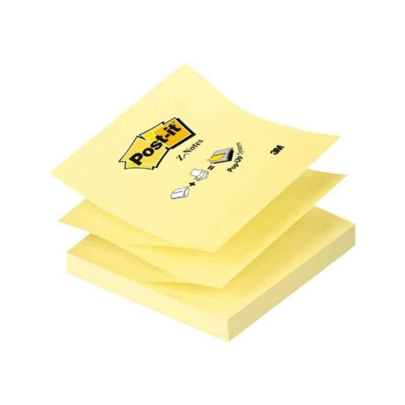 3M Post-it 3x3inch Canary Yellow Pop-Up Note Refills for Pop-up Dispensers