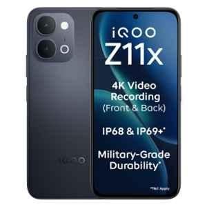 IQOO Z11x 6.76 inch 7200mAh 8GB RAM/128GB Storage Titan Black Smartphone