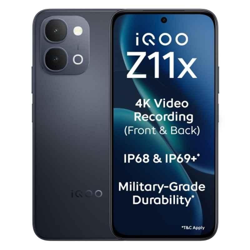 IQOO Z11x 6.76 inch 7200mAh 8GB RAM/128GB Storage Titan Black Smartphone