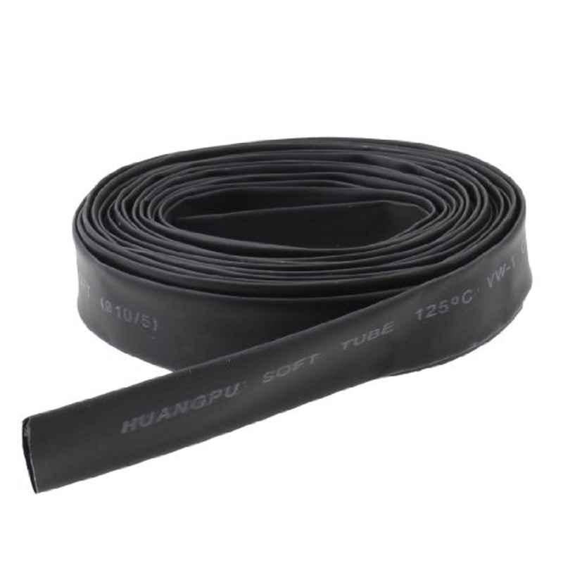 10mmx5m Polyolefin Black 2:1 Ratio Wire Wrap Heat Shrink Tube
