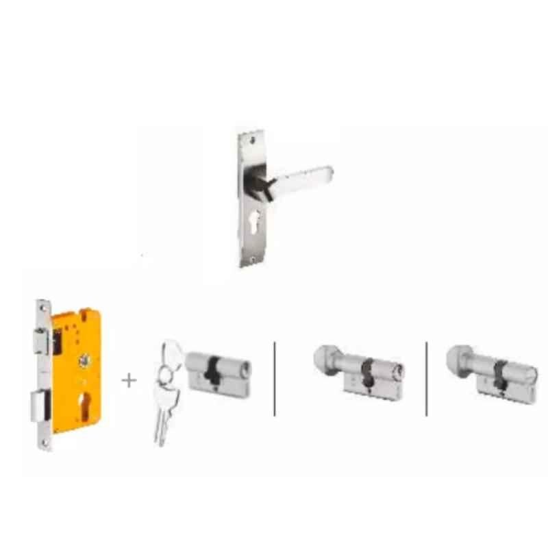 Dorset Hale HL HALE 190mm Zinc SC Finish Lock Set with Coin & 60mm Knob Cylinder (Pack of 3)