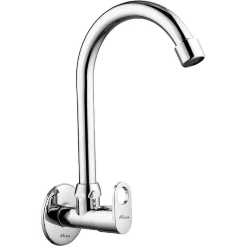 Buy Alturas Max Stainless Steel Silver Chrome Wall Mounted Sink Cock With Wall Flange Online At 7893