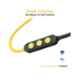 Ptron Avento Classic Black & Yellow Bluetooth Wireless Earphones