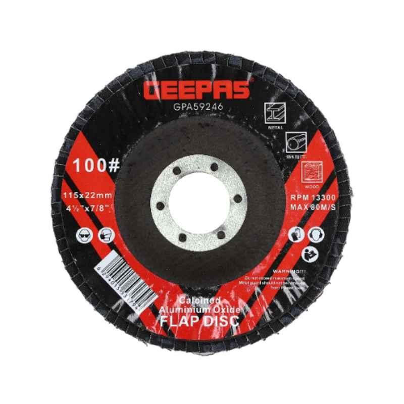 Geepas 22.2x115mm Aluminium Oxide Flap Disc, GPA59246