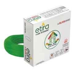 Polycab Etira 4 Sqmm 90m Green Single Core FR Multistrand PVC Copper Insulated Unsheathed Industrial Cable