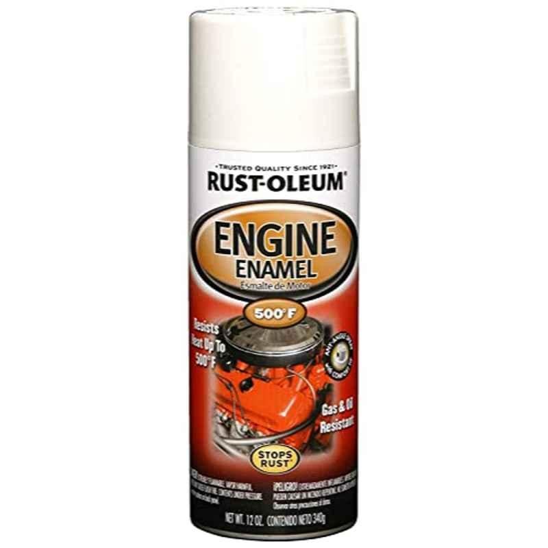 Rust-Oleum 355ml White Universal Automotive Engine Enamel Spray, 248954