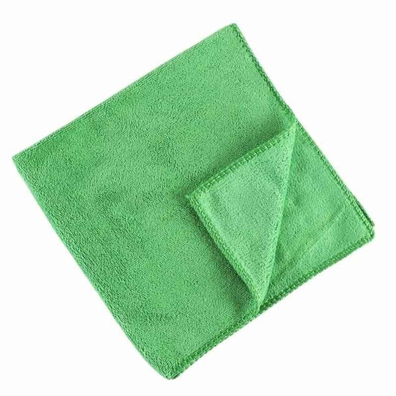 Intercare Cleaning Cloth, Microfiber, 40x40cm, Green, 4 Pcs/Pack