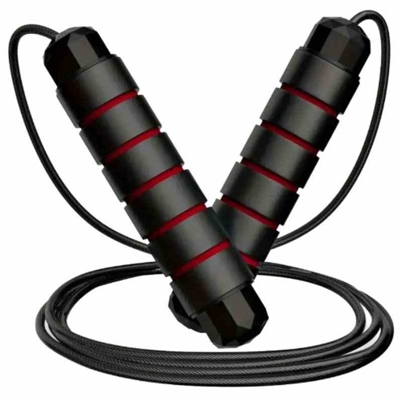 Shopeleven 300cm Nylon & Steel Red Ball Bearing Skipping Rope