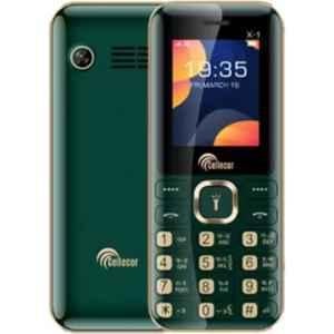 Cellecor X-1 1.8 inch 1000mAh Green Dual Sim Feature Phone