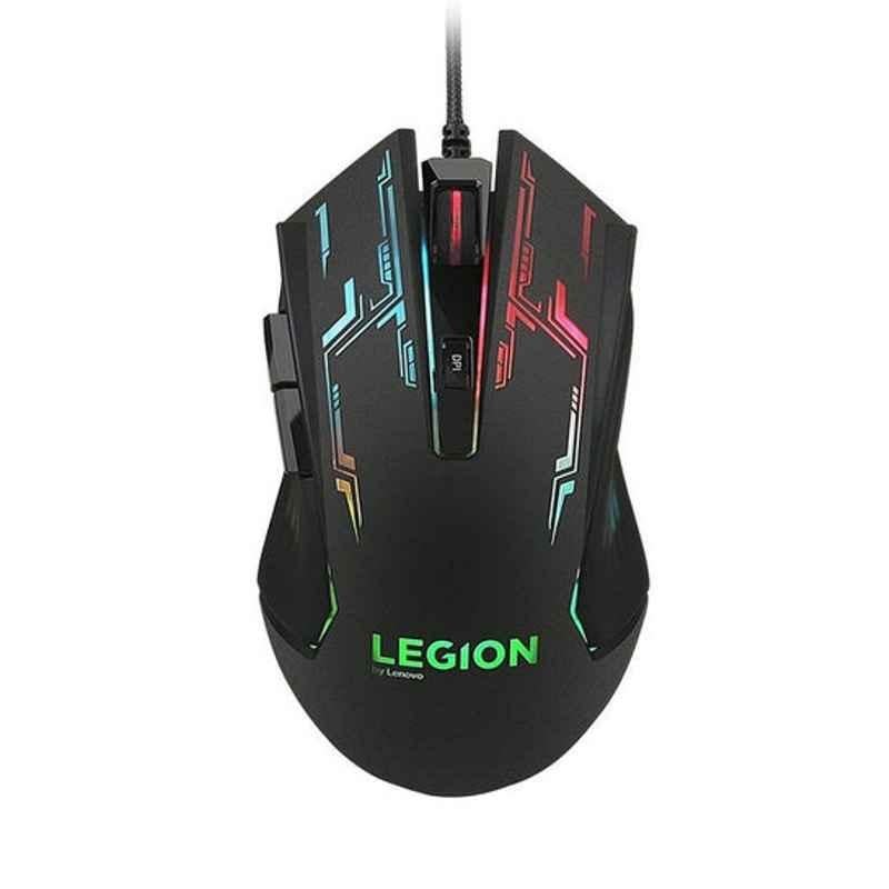 Lenovo Black Optical Wired Mouse, GX30P93886