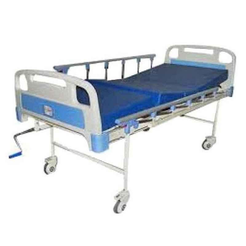 ST 1190.5x91.44x66.04cm Mild Steel Manual Fowler Bed with ABS Panel & Collapsible Side Railings, ST002