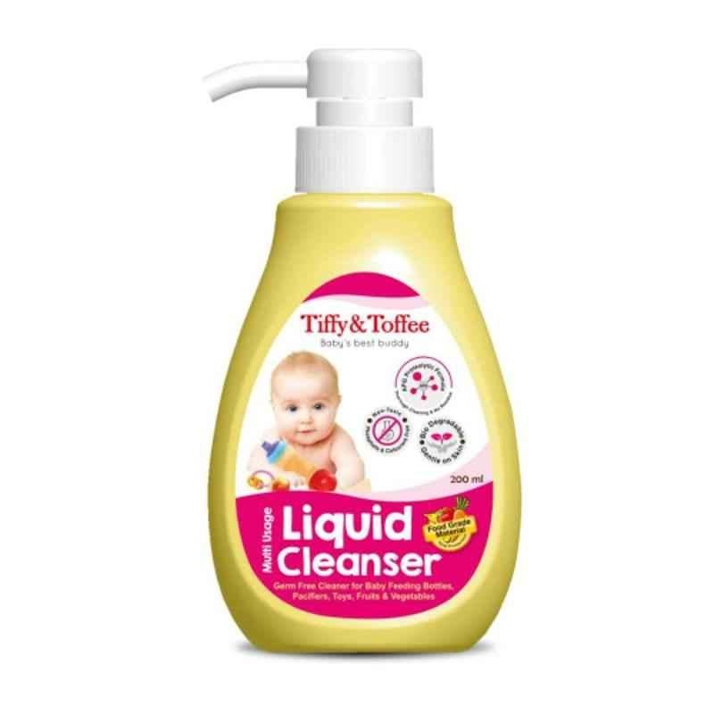Tiffy & Toffee CLNSR-200ML-225 200ml Yellow Baby Liquid Cleanser