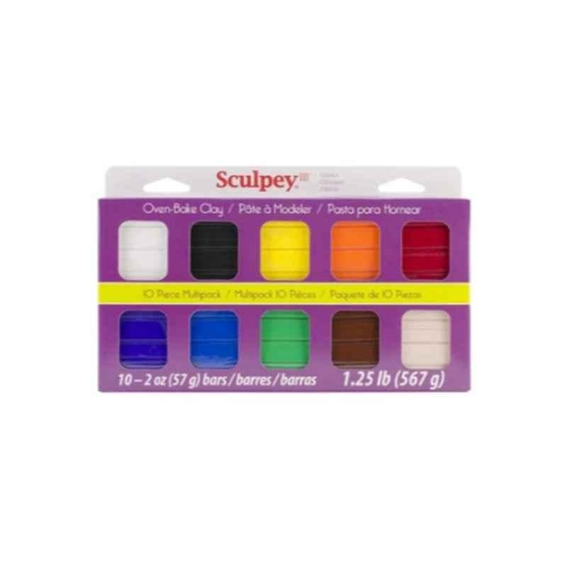 Sculpey 10 Pcs Classic Collection Oven Bake Clay Box