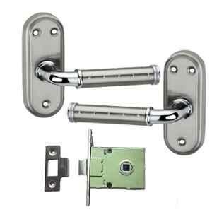 Atom Flora Stainless Steel Stain Finish Universal Baby Dot Latch Set