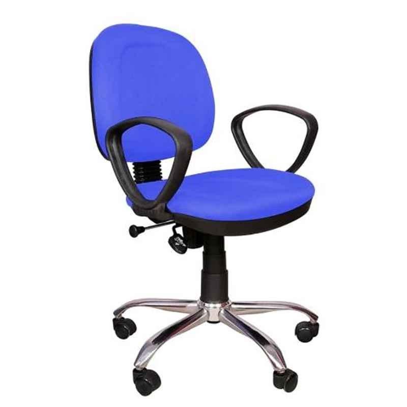 Dicor Seating DS72 Seating Fabric Blue Low Back Office Chair (Pack of 2)