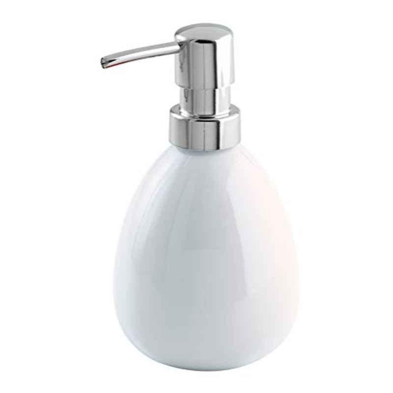 Wenko Polaris 390ml Ceramic White Soap Dispenser, 17842100