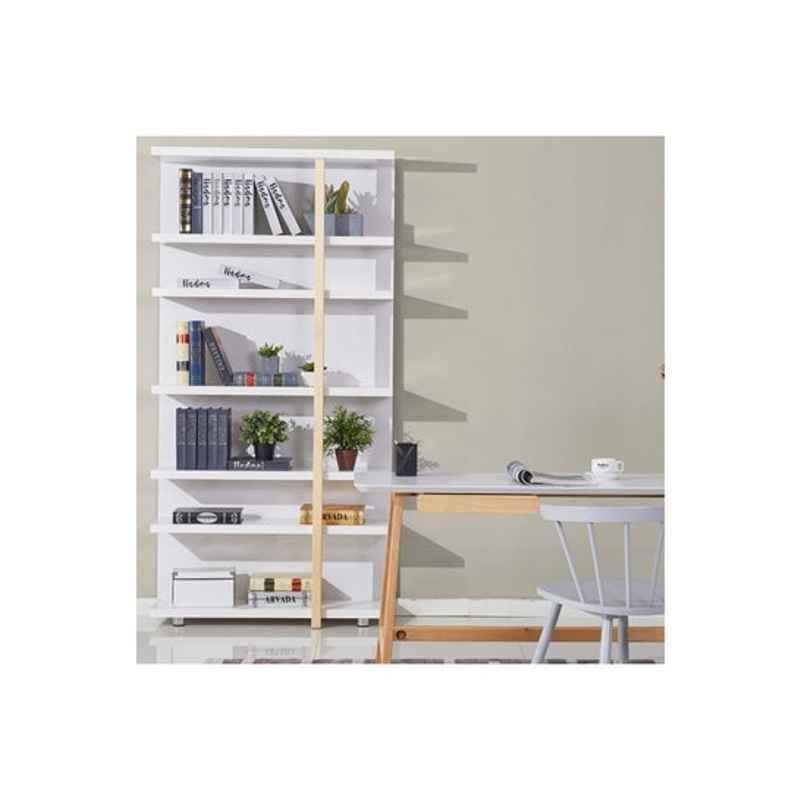 Homebox 39x100x198.5cm MDF White Sweden Bookcase, 162494495