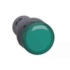 Schneider Electric Easy Harmony XA2 110V Green Round Integral Led Pilot Light with Screw Clamp Terminal, XA2EVF3LC