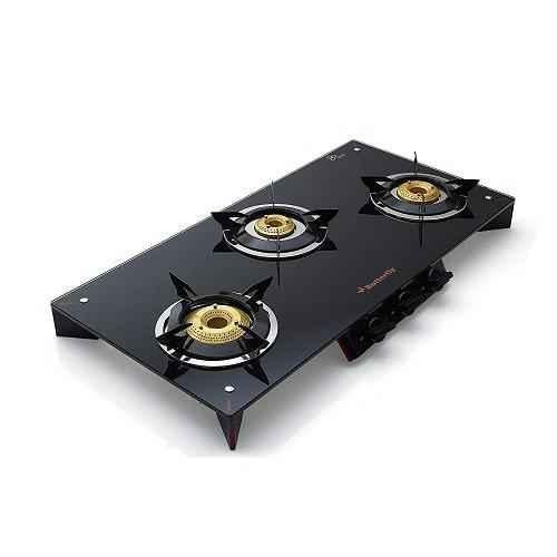 butterfly smart glass 3 burner gas stove