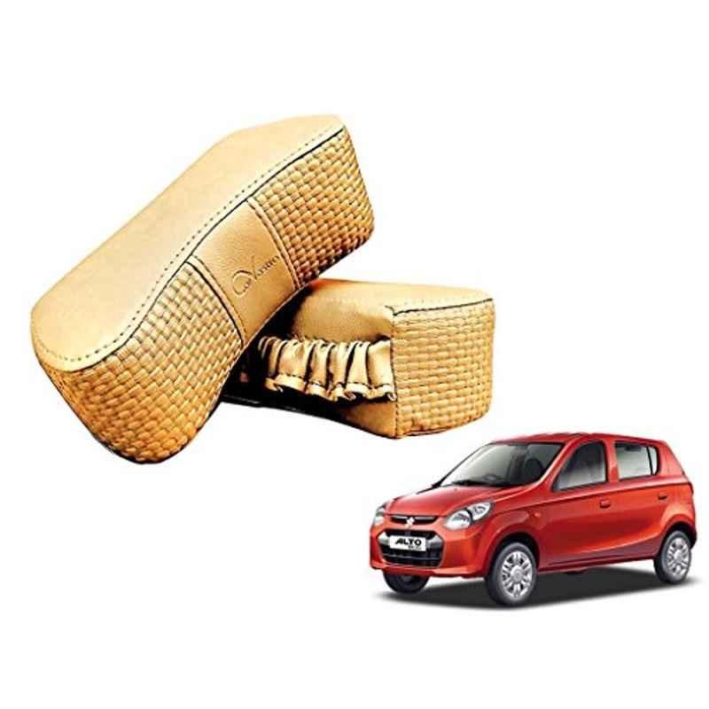 Kozdiko 2 Pcs Memory Foam Beige Luxurious Neck Rest Set for Maruti Alto 800, koz_41888