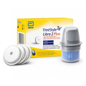 Abbott FreeStyle Libre 2 Plus 1µL Glucometer Sensor (Pack of 3)