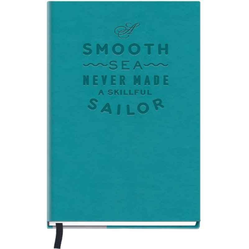 Navneet HQ A5 192 Pages Single Line PU Case Bound Notebook Diary, 27056-4