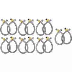 Fastgear 24 inch Stainless Steel Silver Connection Pipe, FG031 (Pack of 14)