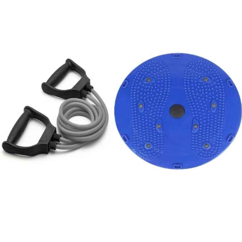 Shopeleven Plastic & Rubber Toning Tube with Tummy Twister for Core Strengthening