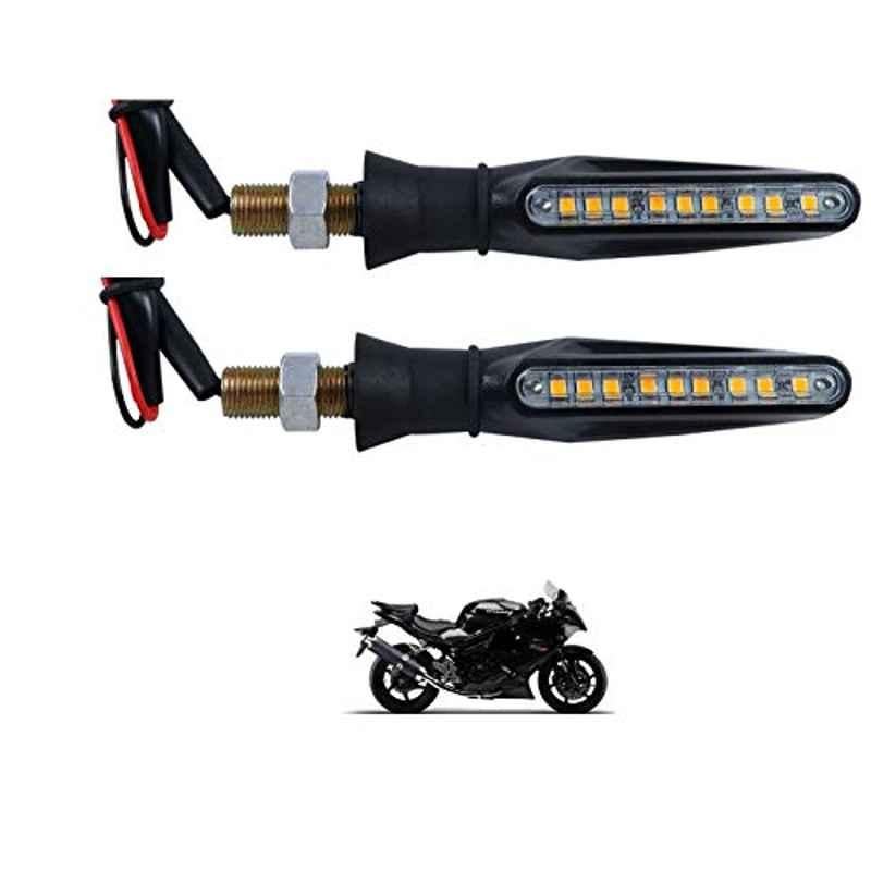 Kozdiko 4 Pcs Plastic Front & Rear Side Sleek Yellow Bike Indicator Set for Hyosung GT650R6