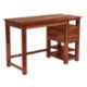 Salawas Arts 112x51x84cm Brown Sheesham Wood Honey Finish Study Table